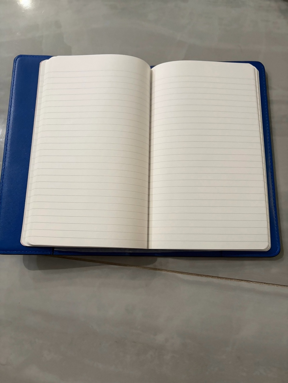 Michael Kors Light Blue and Navy Stripe MK Notebook Cover - Picture 5 of 5